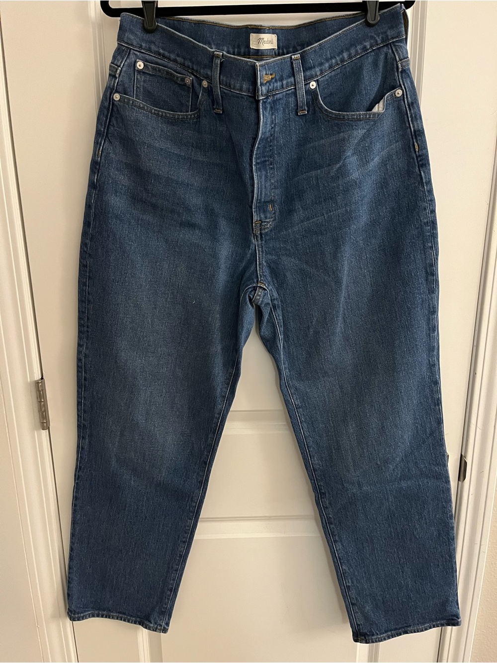 Madewell The Perfect Vintage Straight Jean in Mayfield Wash